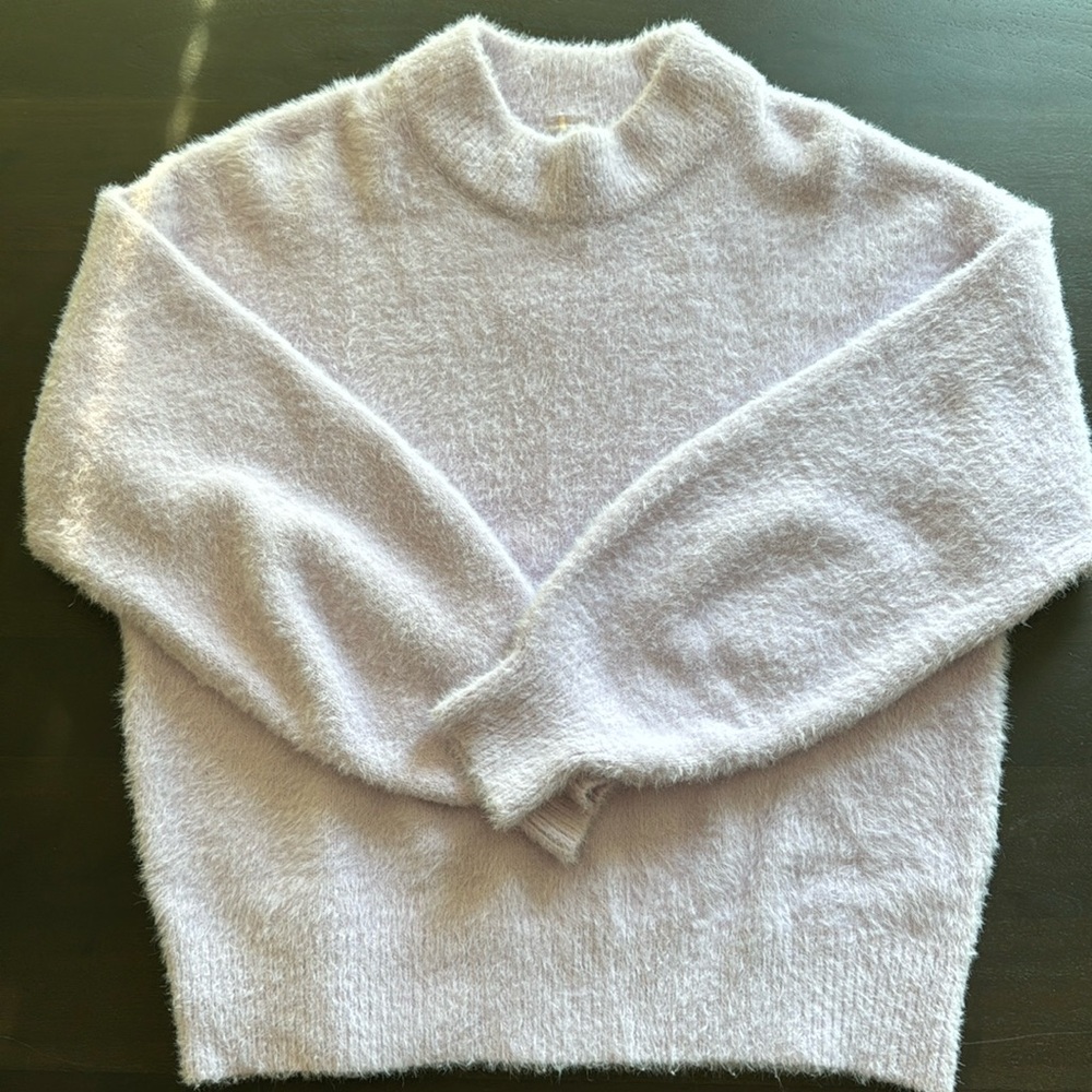 CALIA Lilac Mock Neck Sweater (S)